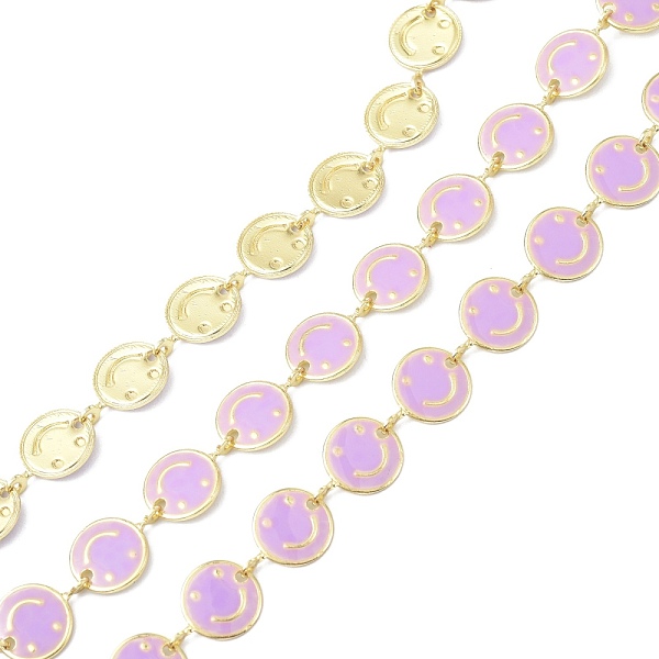PandaHall Brass & Enamel Link Chain, with Spool, Long-Lasting Plated, Flat Round with Smiling Face, Unwelded, Plum, 8x1mm, about 10.93 yards..., Purple
PandaHall Brass & Enamel Link Chain, with Spool, Long-Lasting Plated, Flat Round with Smiling Face, Unwelded, Plum, 8x1mm, about 10.93 yards..., Purple