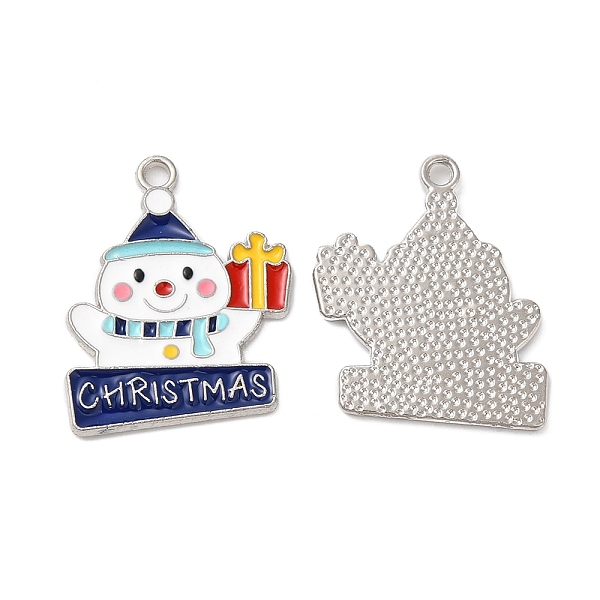 PandaHall Christmas Alloy Enamel Pendants, Platinum, Snowman, 20.5x16x1mm, Hole: 1.6mm Alloy+Enamel Snowman
PandaHall Christmas Alloy Enamel Pendants, Platinum, Snowman, 20.5x16x1mm, Hole: 1.6mm Alloy+Enamel Snowman