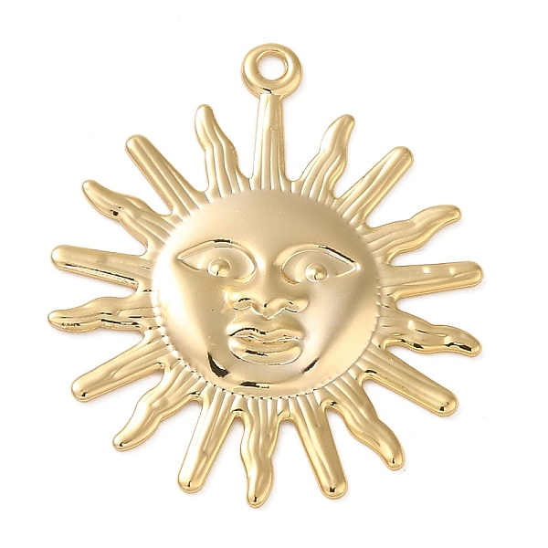 PandaHall Brass Pendants, Sun, Real 18K Gold Plated, 25x22x1mm, Hole: 1.2mm Brass Sun
PandaHall Brass Pendants, Sun, Real 18K Gold Plated, 25x22x1mm, Hole: 1.2mm Brass Sun