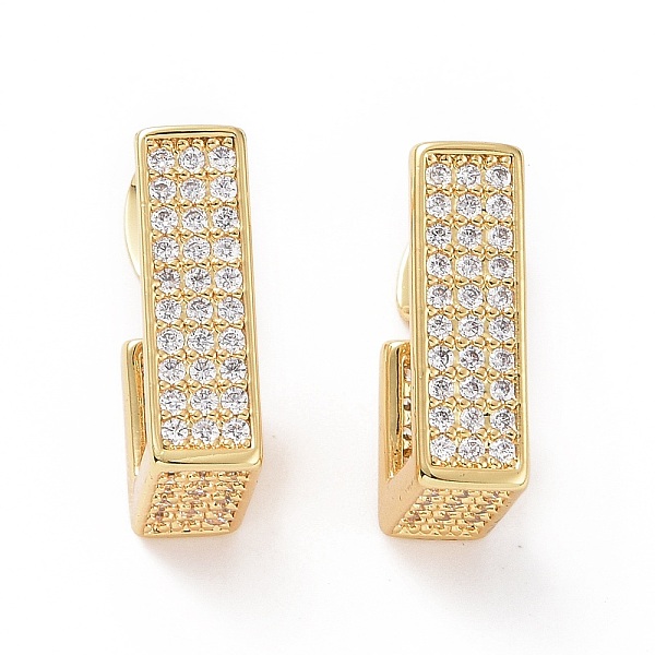 PandaHall Cubic Zirconia Rectangle Stud Earrings, Real 18K Gold Plated Brass Half Hoop Earrings for Women, Clear, 17x5mm, Pin: 0.7mm Cubic...
PandaHall Cubic Zirconia Rectangle Stud Earrings, Real 18K Gold Plated Brass Half Hoop Earrings for Women, Clear, 17x5mm, Pin: 0.7mm Cubic...