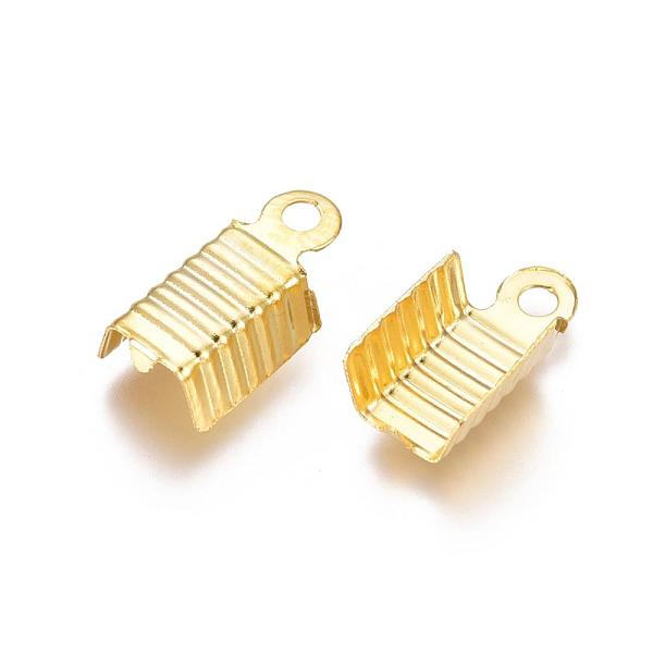 PandaHall Brass Folding Crimp Ends, Fold Over Crimp Cord Ends, Golden, 13x5mm, Hole: 1mm, Inner Diameter: 4mm Brass
PandaHall Brass Folding Crimp Ends, Fold Over Crimp Cord Ends, Golden, 13x5mm, Hole: 1mm, Inner Diameter: 4mm Brass