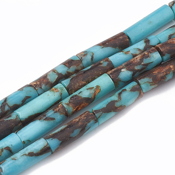 PandaHall Assembled Bronzite and Synthetic Turquoise Beads Strands, Column, 12~13x4~4.5mm, Hole: 1~1.2mm, about 30pcs/strand, 15.9 inch...
PandaHall Assembled Bronzite and Synthetic Turquoise Beads Strands, Column, 12~13x4~4.5mm, Hole: 1~1.2mm, about 30pcs/strand, 15.9 inch...