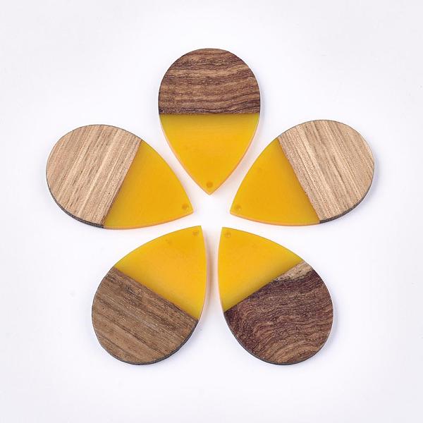 PandaHall Resin & Walnut Wood Pendants, Teardrop, Gold, 49x32x4mm, Hole: 1.8mm Resin+Wood Teardrop Gold
PandaHall Resin & Walnut Wood Pendants, Teardrop, Gold, 49x32x4mm, Hole: 1.8mm Resin+Wood Teardrop Gold