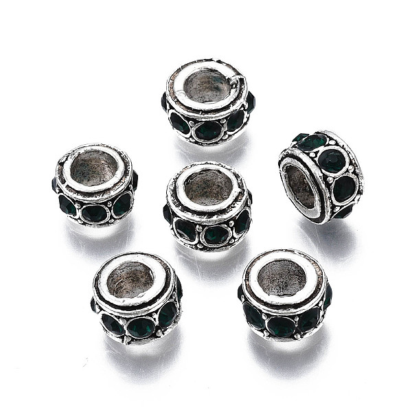 PandaHall Alloy Rhinestone European Beads, May Birthstone Beads, Large Hole Beads, Cadmium Free & Lead Free, Fit European Bracelet Jewelry..., Green
PandaHall Alloy Rhinestone European Beads, May Birthstone Beads, Large Hole Beads, Cadmium Free & Lead Free, Fit European Bracelet Jewelry..., Green