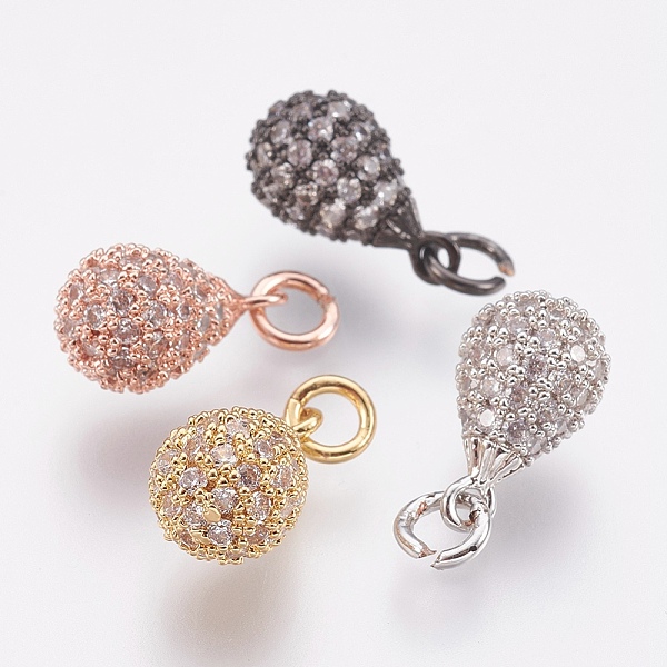 PandaHall Brass Micro Pave Cubic Zirconia Charms, Lead Free & Cadmium Free, teardrop, Mixed Color, 14x8mm, Hole: 3mm Brass+Cubic Zirconia...
PandaHall Brass Micro Pave Cubic Zirconia Charms, Lead Free & Cadmium Free, teardrop, Mixed Color, 14x8mm, Hole: 3mm Brass+Cubic Zirconia...