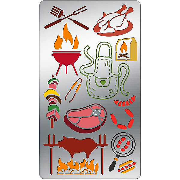 PandaHall Cooking Theme Stainless Steel Cutting Dies Stencils, for DIY Scrapbooking/Photo Album, Decorative Embossing DIY Paper Card, Food...
PandaHall Cooking Theme Stainless Steel Cutting Dies Stencils, for DIY Scrapbooking/Photo Album, Decorative Embossing DIY Paper Card, Food...