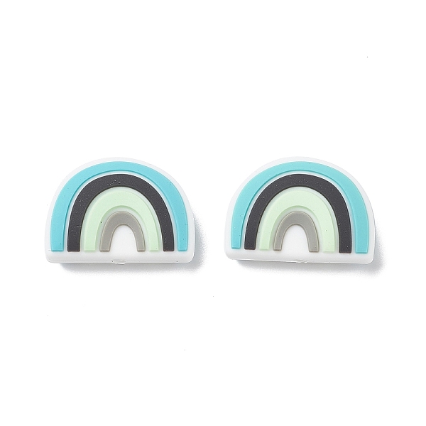 PandaHall Silicone Beads, For Teethers, Rainbow Shaped, Medium Turquoise, 18x25x9mm, Hole: 2mm Silicone Rainbow
PandaHall Silicone Beads, For Teethers, Rainbow Shaped, Medium Turquoise, 18x25x9mm, Hole: 2mm Silicone Rainbow