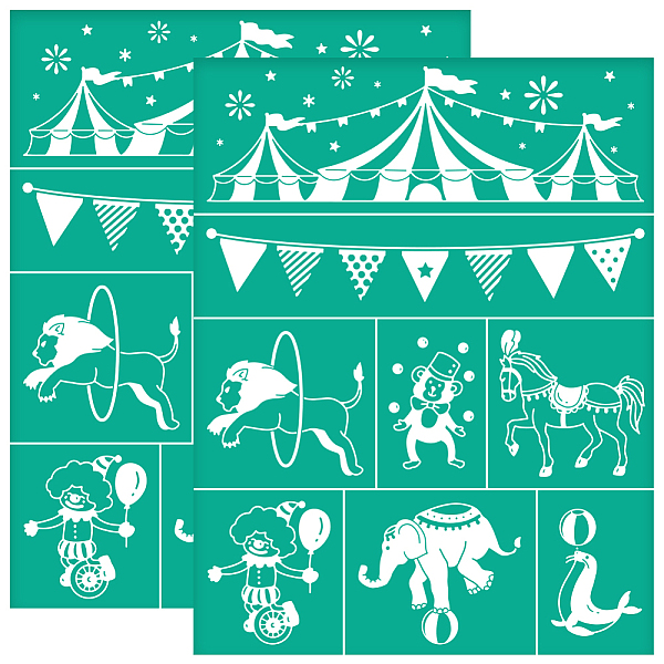 PandaHall Self-Adhesive Silk Screen Printing Stencils, for Painting on Wood, DIY Decoration T-Shirt Fabric, Turquoise, Others, 220x280mm..., Green
PandaHall Self-Adhesive Silk Screen Printing Stencils, for Painting on Wood, DIY Decoration T-Shirt Fabric, Turquoise, Others, 220x280mm..., Green