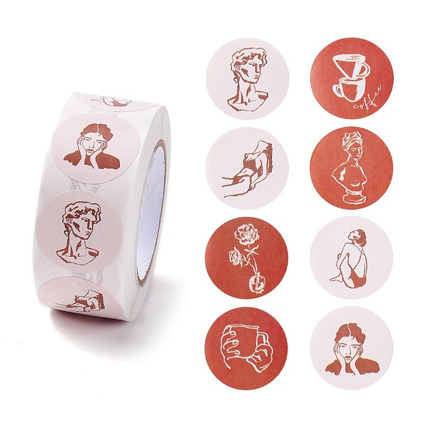 PandaHall Cartoon Paper Stickers, Self Adhesive Roll Sticker Labels, for Envelopes, Bubble Mailers and Bags, Flat Round with Abstract...
PandaHall Cartoon Paper Stickers, Self Adhesive Roll Sticker Labels, for Envelopes, Bubble Mailers and Bags, Flat Round with Abstract...