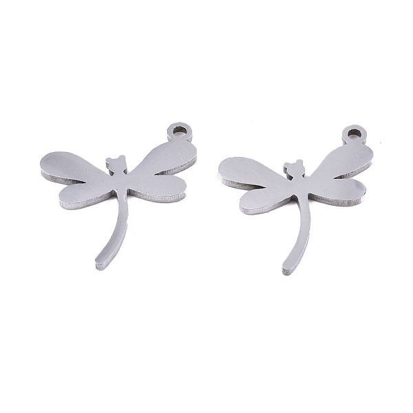 PandaHall 201 Stainless Steel Charms, Laser Cut, Dragonfly, Stainless Steel Color, 12.5x13.5x1mm, Hole: 1.4mm 201 Stainless Steel Dragonfly
PandaHall 201 Stainless Steel Charms, Laser Cut, Dragonfly, Stainless Steel Color, 12.5x13.5x1mm, Hole: 1.4mm 201 Stainless Steel Dragonfly