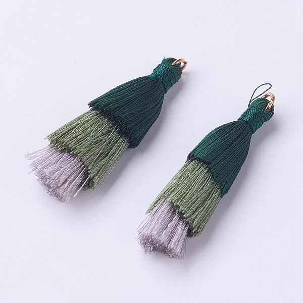 PandaHall Nylon Tassel Decorations, with Iron Findings, Pendant Decoration, Golden, Colorful, 43x8mm, Hole: 3x4mm Nylon
PandaHall Nylon Tassel Decorations, with Iron Findings, Pendant Decoration, Golden, Colorful, 43x8mm, Hole: 3x4mm Nylon
