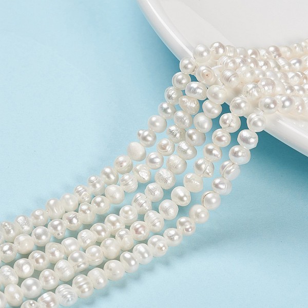 PandaHall Grade A Natural Cultured Freshwater Pearl Beads Strands, Polished, Potato, Natural Color, White, 4~5mm, Hole: 0.8mm, about...
PandaHall Grade A Natural Cultured Freshwater Pearl Beads Strands, Polished, Potato, Natural Color, White, 4~5mm, Hole: 0.8mm, about...