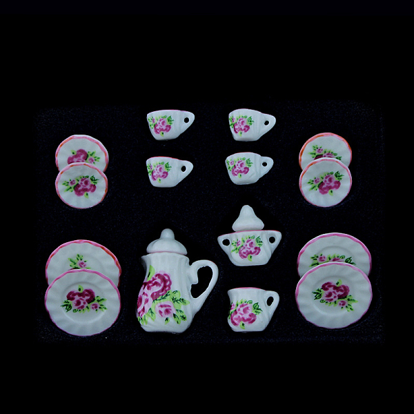 PandaHall Mini Porcelain Tea Set, including 2Pcs Teapots, 5Pcs Teacups, 8Pcs Dishes, for Dollhouse Accessories, Pretending Prop Decorations...
PandaHall Mini Porcelain Tea Set, including 2Pcs Teapots, 5Pcs Teacups, 8Pcs Dishes, for Dollhouse Accessories, Pretending Prop Decorations...