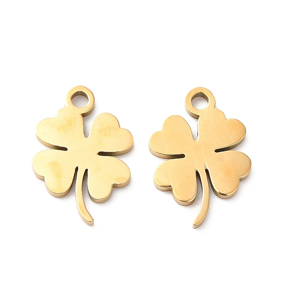 PandaHall 201 Stainless Steel Pendants, Laser Cut, Clover Charm, Golden, 13x9x1mm, Hole: 1.4mm 201 Stainless Steel Clover
PandaHall 201 Stainless Steel Pendants, Laser Cut, Clover Charm, Golden, 13x9x1mm, Hole: 1.4mm 201 Stainless Steel Clover