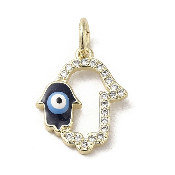 PandaHall Brass Micro Pave Cubic Zirconia Pendants, with Enamel, with Jump Ring, Real 18K Gold Plated, Hamsa Hand/Hand of Miriam with Evil...
PandaHall Brass Micro Pave Cubic Zirconia Pendants, with Enamel, with Jump Ring, Real 18K Gold Plated, Hamsa Hand/Hand of Miriam with Evil...