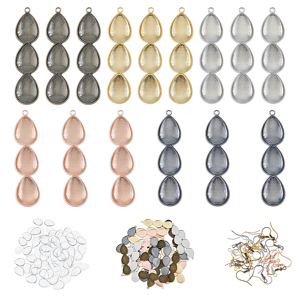 PandaHall DICOSMETIC 30 Setes Earring Bezel Blanks Alloy Blank Earring Making Kit 30Pcs Teardrop Cabochon Earring Trays 30Pcs Earring Hooks...
PandaHall DICOSMETIC 30 Setes Earring Bezel Blanks Alloy Blank Earring Making Kit 30Pcs Teardrop Cabochon Earring Trays 30Pcs Earring Hooks...