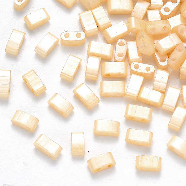 PandaHall 2-Hole Baking Painted Glass Seed Beads, Colours Luster Plated, Rectangle, PapayaWhip, 4.5~5.5x2x2~2.5mm, Hole: 0.5~0.8mm, about..., Orange
PandaHall 2-Hole Baking Painted Glass Seed Beads, Colours Luster Plated, Rectangle, PapayaWhip, 4.5~5.5x2x2~2.5mm, Hole: 0.5~0.8mm, about..., Orange