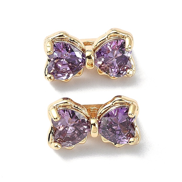 PandaHall Brass Pave Cubic Zirconia Multi-Strand Links, 3-Hole, Bowknot, Real 18K Gold Plated, Dark Violet, 7x12x7mm, Hole: 1.2mm...
PandaHall Brass Pave Cubic Zirconia Multi-Strand Links, 3-Hole, Bowknot, Real 18K Gold Plated, Dark Violet, 7x12x7mm, Hole: 1.2mm...