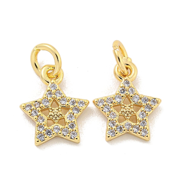 PandaHall Brass Micro Pave Clear Cubic Zirconia Charms, Star, Golden, 12.5x9.5x1.5mm, Hole: 3mm Brass+Cubic Zirconia Star Clear
PandaHall Brass Micro Pave Clear Cubic Zirconia Charms, Star, Golden, 12.5x9.5x1.5mm, Hole: 3mm Brass+Cubic Zirconia Star Clear