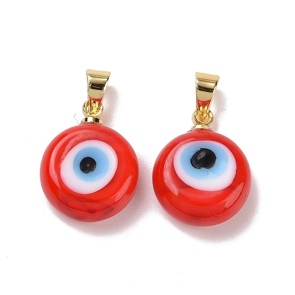PandaHall Handmade Lampwork Evil Eye Pendants, with Real 18K Gold Plated Brass Findings, Cadmium Free & Lead Free, Red, 15x12x5mm, Hole...
PandaHall Handmade Lampwork Evil Eye Pendants, with Real 18K Gold Plated Brass Findings, Cadmium Free & Lead Free, Red, 15x12x5mm, Hole...