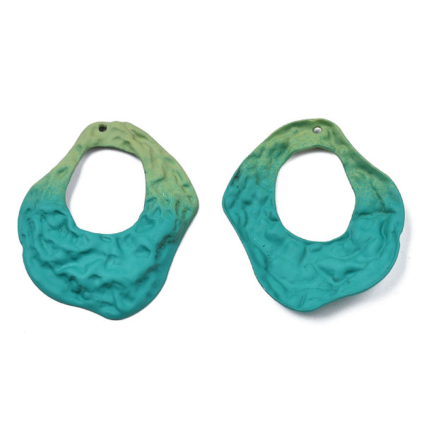 PandaHall Spray Painted Iron Pendants, Nuggets, Dark Cyan, 45.5x37.5x4.5mm, Hole: 1.5mm Iron Nuggets
PandaHall Spray Painted Iron Pendants, Nuggets, Dark Cyan, 45.5x37.5x4.5mm, Hole: 1.5mm Iron Nuggets