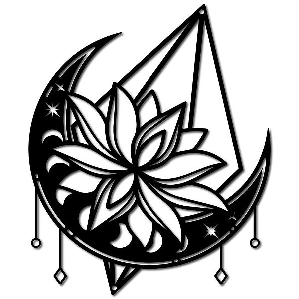 PandaHall Iron Hanging Decors, Metal Art Wall Decoration, Moon Phase & Lotus, for Living Room, Home, Office, Garden, Kitchen, Hotel, Balcony...
PandaHall Iron Hanging Decors, Metal Art Wall Decoration, Moon Phase & Lotus, for Living Room, Home, Office, Garden, Kitchen, Hotel, Balcony...