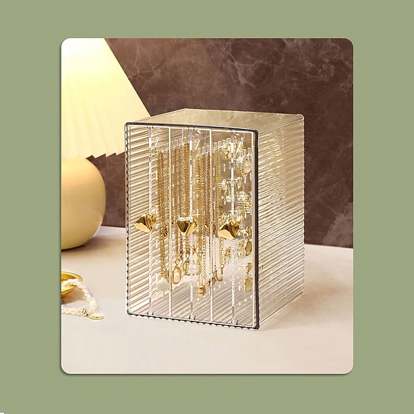 PandaHall Rectangle Transparent Plastic Earrings Presentation Box, Jewelry Organizer Holder with 3 Vertical Drawers, Clear, Finished Product...
PandaHall Rectangle Transparent Plastic Earrings Presentation Box, Jewelry Organizer Holder with 3 Vertical Drawers, Clear, Finished Product...