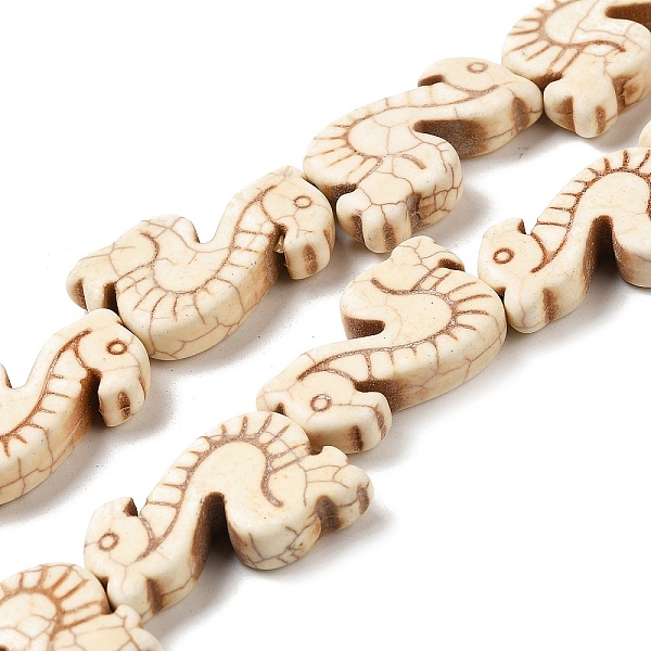PandaHall Synthetic Turquoise Beads Strands, Sea Horse, PapayaWhip, 29x19x7mm, Hole: 1.6mm, about 15pcs/strand, 16.73''~16.93''(42.5~43cm)..., Orange
PandaHall Synthetic Turquoise Beads Strands, Sea Horse, PapayaWhip, 29x19x7mm, Hole: 1.6mm, about 15pcs/strand, 16.73''~16.93''(42.5~43cm)..., Orange