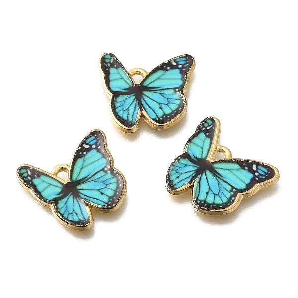 PandaHall Alloy Enamel Pendants, Golden, Butterfly Charm, Cyan, 17.5x18.5x1mm, Hole: 1.6mm Alloy+Enamel Butterfly Cyan
PandaHall Alloy Enamel Pendants, Golden, Butterfly Charm, Cyan, 17.5x18.5x1mm, Hole: 1.6mm Alloy+Enamel Butterfly Cyan