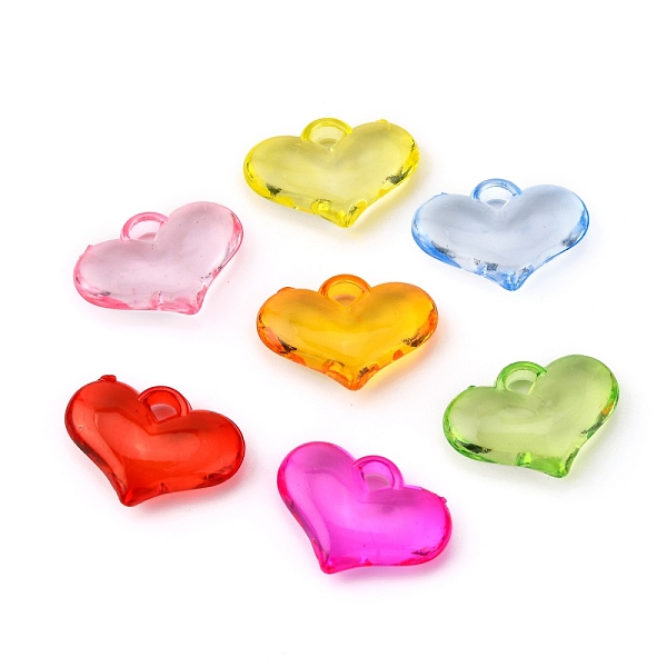 PandaHall Transparent Acrylic Pendants, Heart, Mixed Color, 20x15x5mm, Hole: 2mm Acrylic Heart Multicolor
PandaHall Transparent Acrylic Pendants, Heart, Mixed Color, 20x15x5mm, Hole: 2mm Acrylic Heart Multicolor