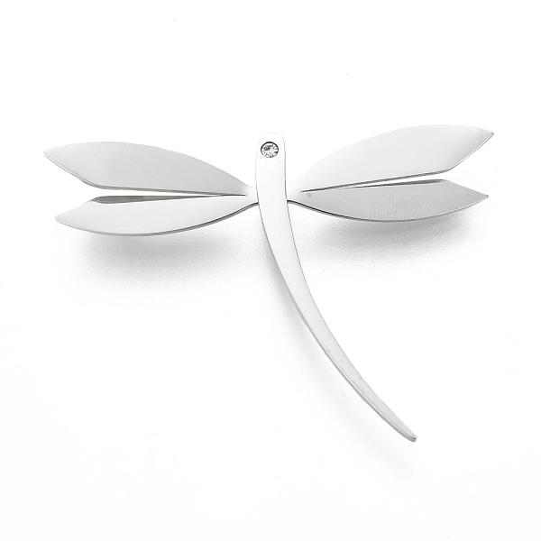 PandaHall 304 Stainless Steel Big Pendants, with Rhinestone, Dragonfly, Stainless Steel Color, 55x42x2mm, Hole: 5mm Stainless..., Clear
PandaHall 304 Stainless Steel Big Pendants, with Rhinestone, Dragonfly, Stainless Steel Color, 55x42x2mm, Hole: 5mm Stainless..., Clear