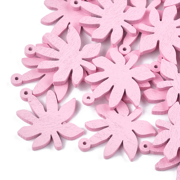 PandaHall Painted Poplar Wood Pendants, Leaf, Pink, 32x30x3mm, Hole: 1.5mm Wood Leaf Pink
PandaHall Painted Poplar Wood Pendants, Leaf, Pink, 32x30x3mm, Hole: 1.5mm Wood Leaf Pink