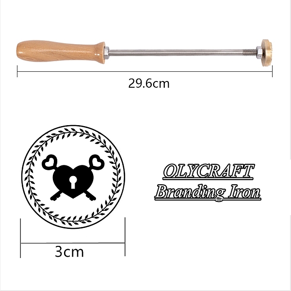 PandaHall Stamping Embossing Soldering Brass with Stamp, for Cake/Wood, Golden, Heart Pattern, 30mm Brass Heart
PandaHall Stamping Embossing Soldering Brass with Stamp, for Cake/Wood, Golden, Heart Pattern, 30mm Brass Heart