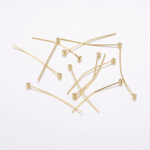 PandaHall Brass Ball Head Pins, Long-Lasting Plated, Real 18K Gold Plated, Cadmium Free & Nickel Free & Lead Free, 25x0.5mm, 24 Gauge, Head...
PandaHall Brass Ball Head Pins, Long-Lasting Plated, Real 18K Gold Plated, Cadmium Free & Nickel Free & Lead Free, 25x0.5mm, 24 Gauge, Head...