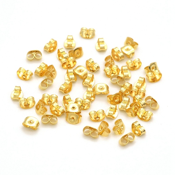 PandaHall 304 Stainless Steel Ear Nuts, Butterfly Earring Backs for Post Earrings, Golden, 6x4x3mm, Hole: 0.7mm 304 Stainless Steel
PandaHall 304 Stainless Steel Ear Nuts, Butterfly Earring Backs for Post Earrings, Golden, 6x4x3mm, Hole: 0.7mm 304 Stainless Steel