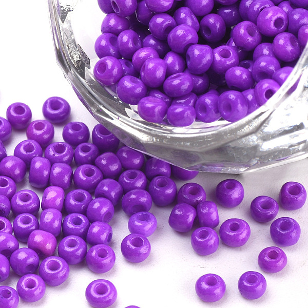 PandaHall Baking Paint Glass Seed Beads, Round, Dark Violet, 3x1.5~3mm, Hole: 1mm, about 10000pcs/bag, about 450g/bag Glass Purple
PandaHall Baking Paint Glass Seed Beads, Round, Dark Violet, 3x1.5~3mm, Hole: 1mm, about 10000pcs/bag, about 450g/bag Glass Purple