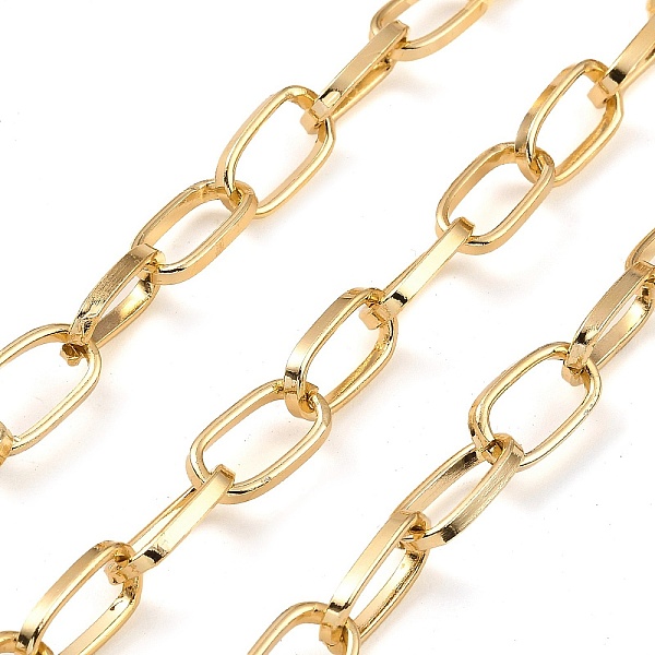 PandaHall Aluminium Cable Chains, Unwelded, with Spool, Golden, 15x8x2mm, about 65.62 Feet(20m)/Roll Aluminum
PandaHall Aluminium Cable Chains, Unwelded, with Spool, Golden, 15x8x2mm, about 65.62 Feet(20m)/Roll Aluminum