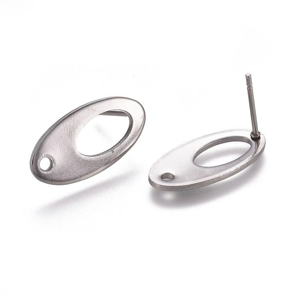 PandaHall 304 Stainless Steel Stud Earring Findings, with Loop, Oval, Stainless Steel Color, 18.5x9.5x1mm, Hole: 1.5mm, Pin: 0.8mm 304...
PandaHall 304 Stainless Steel Stud Earring Findings, with Loop, Oval, Stainless Steel Color, 18.5x9.5x1mm, Hole: 1.5mm, Pin: 0.8mm 304...