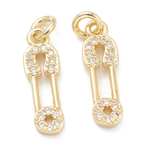 PandaHall Brass Micro Pave Clear Cubic Zirconia Pendants, Long-Lasting Plated, with Jump Ring, Brooch, Golden, 16x5x1.5mm, Hole: 1.5mm...
PandaHall Brass Micro Pave Clear Cubic Zirconia Pendants, Long-Lasting Plated, with Jump Ring, Brooch, Golden, 16x5x1.5mm, Hole: 1.5mm...
