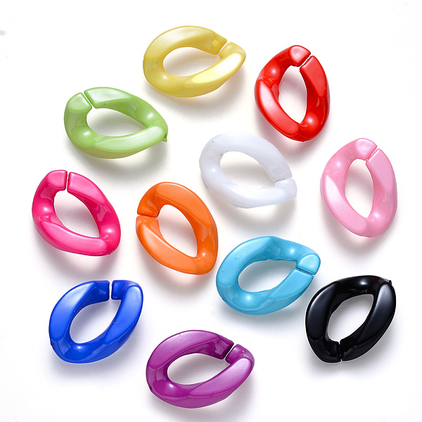 PandaHall Opaque Acrylic Linking Rings, Quick Link Connectors, for Curb Chains Making, Twist, Mixed Color, 23x17x4.5mm, Inner Diameter..., Multicolor
PandaHall Opaque Acrylic Linking Rings, Quick Link Connectors, for Curb Chains Making, Twist, Mixed Color, 23x17x4.5mm, Inner Diameter..., Multicolor