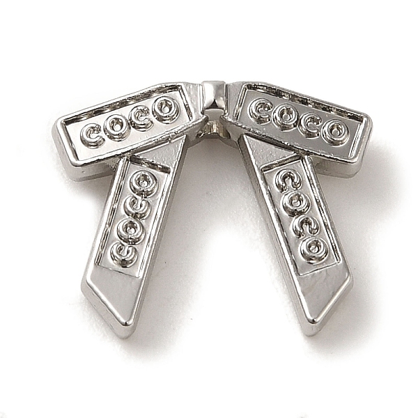 PandaHall Rack Plating Alloy Beads, Cadmium Free & Nickel Free & Lead Free, Bowknot, Platinum, 13.5x16.5x4.5mm, Hole: 1.6mm Alloy Bowknot
PandaHall Rack Plating Alloy Beads, Cadmium Free & Nickel Free & Lead Free, Bowknot, Platinum, 13.5x16.5x4.5mm, Hole: 1.6mm Alloy Bowknot