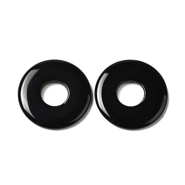PandaHall Natural Black Onyx(Dyed & Heated) Pendants, Donut/Pi Disc Charms, 22.5x3mm, Hole: 8.5mm Black Onyx Donut
PandaHall Natural Black Onyx(Dyed & Heated) Pendants, Donut/Pi Disc Charms, 22.5x3mm, Hole: 8.5mm Black Onyx Donut