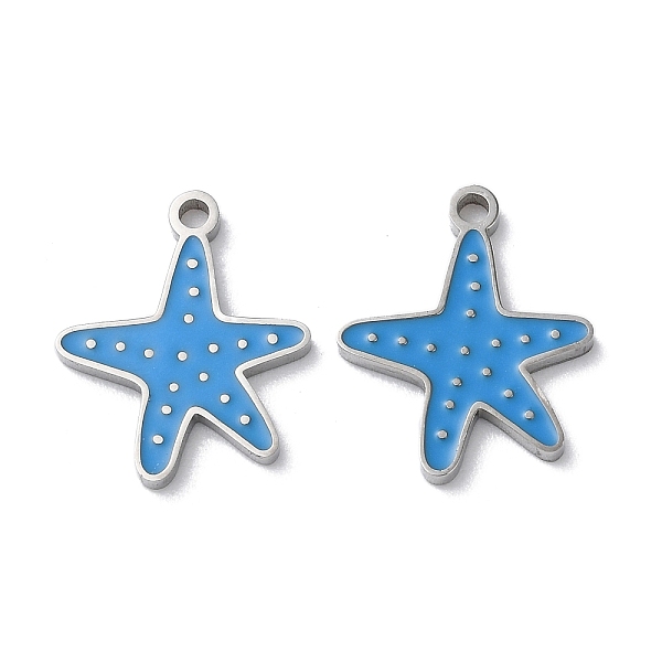 PandaHall 304 Stainless Steel Pendants, with Enamel, Starfish Charm, Stainless Steel Color, 16x13x1.5mm, Hole: 1.5mm Stainless Steel+Enamel...
PandaHall 304 Stainless Steel Pendants, with Enamel, Starfish Charm, Stainless Steel Color, 16x13x1.5mm, Hole: 1.5mm Stainless Steel+Enamel...