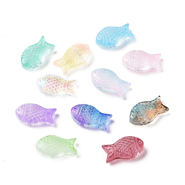 PandaHall Transparent Spray Painted Glass Beads, Fish, Mixed Color, 15x8x5mm, Hole: 1mm Glass Fish Multicolor
PandaHall Transparent Spray Painted Glass Beads, Fish, Mixed Color, 15x8x5mm, Hole: 1mm Glass Fish Multicolor