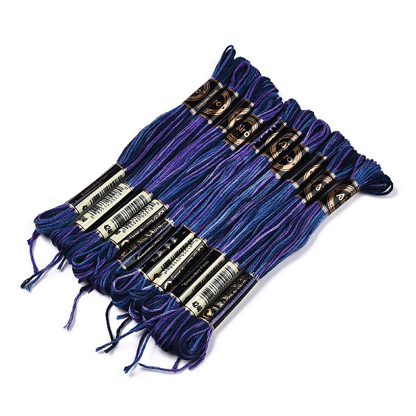 PandaHall 10 Skeins 6-Ply Polyester Embroidery Floss, Cross Stitch Threads, Segment Dyed, Indigo, 0.5mm, about 8.75 Yards(8m)/skein..., Purple
PandaHall 10 Skeins 6-Ply Polyester Embroidery Floss, Cross Stitch Threads, Segment Dyed, Indigo, 0.5mm, about 8.75 Yards(8m)/skein..., Purple