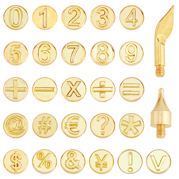 PandaHall Brass Wood Burning Tip Sets, Wood Burning Tool, Carving Iron Tip, for Pyrography, Number, Golden Brass
PandaHall Brass Wood Burning Tip Sets, Wood Burning Tool, Carving Iron Tip, for Pyrography, Number, Golden Brass