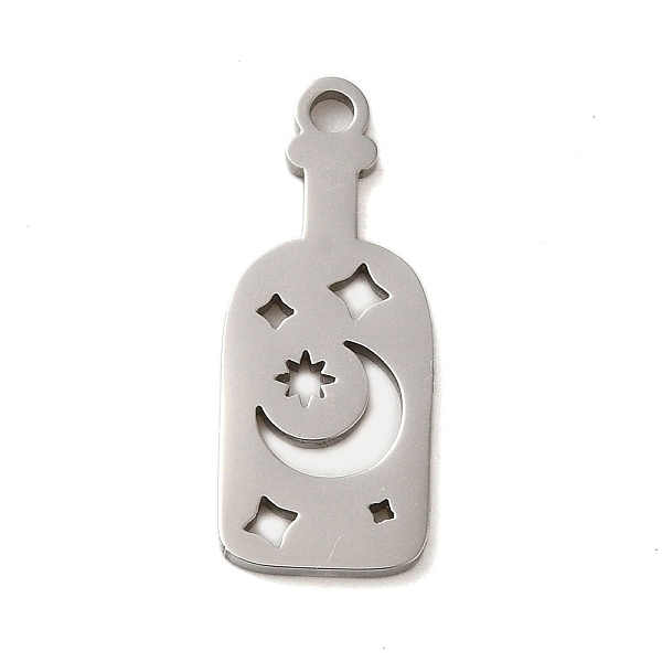 PandaHall 304 Stainless Steel Pendants, Laser Cut, Stainless Steel Color, Bottle, 18.5x7.5x1mm, Hole: 1mm 304 Stainless Steel Bottle
PandaHall 304 Stainless Steel Pendants, Laser Cut, Stainless Steel Color, Bottle, 18.5x7.5x1mm, Hole: 1mm 304 Stainless Steel Bottle
