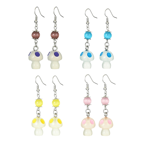 PandaHall Resin Mushroom Dangle Earrings, Glass Beaded Long Drop Earrings with Brass Earring Pins, Mixed Color, 55x14mm Resin Mushroom..., Multicolor
PandaHall Resin Mushroom Dangle Earrings, Glass Beaded Long Drop Earrings with Brass Earring Pins, Mixed Color, 55x14mm Resin Mushroom..., Multicolor