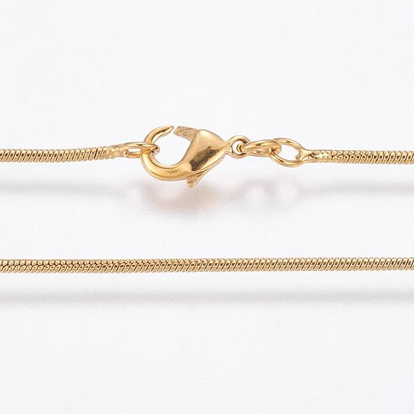 PandaHall Eco-Friendly Rack Plating Brass Chain Necklaces, Round Snake Chain, Long-Lasting Plated, Nickel Free & Lead Free, Golden, 23.8...
PandaHall Eco-Friendly Rack Plating Brass Chain Necklaces, Round Snake Chain, Long-Lasting Plated, Nickel Free & Lead Free, Golden, 23.8...