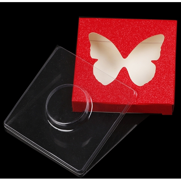 PandaHall Paper Folding Boxes, Empty Eyelash Packaging Box, with Clear Heart Window, Square, Red, 7.2x7.2x1.2cm Paper Square Red
PandaHall Paper Folding Boxes, Empty Eyelash Packaging Box, with Clear Heart Window, Square, Red, 7.2x7.2x1.2cm Paper Square Red